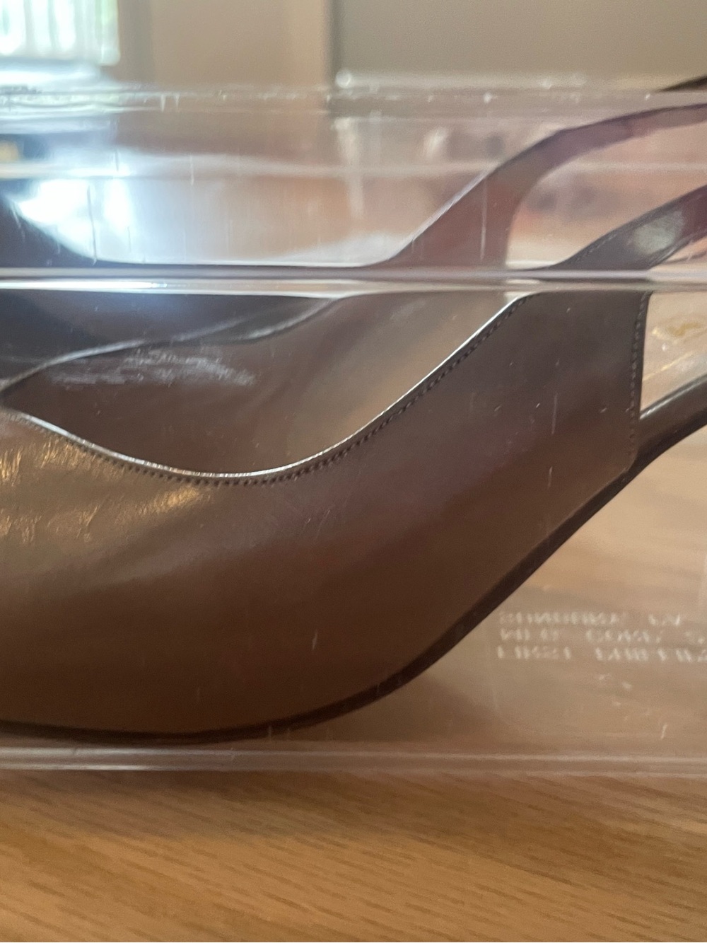 Bruno Magli Brown Croc-Textured Leather Slingback Mules